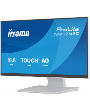 iiyama Monitor 22 cale T2252MSC-W2AG 10 PKT. POJ,IPS,HDMI,DP,2x1W,7H,2xUSB,  AG-(Anti Glare)