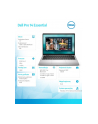 Laptop Dell Pro 14 Essential PV14250 W11P EDU C5 120U/16GB/512GB/Intel Graph/FgrPr/WLAN+BT/14.0/BcklKb/4C/65W/5YRS Alu Platinum Silver (Metal) - nr 9