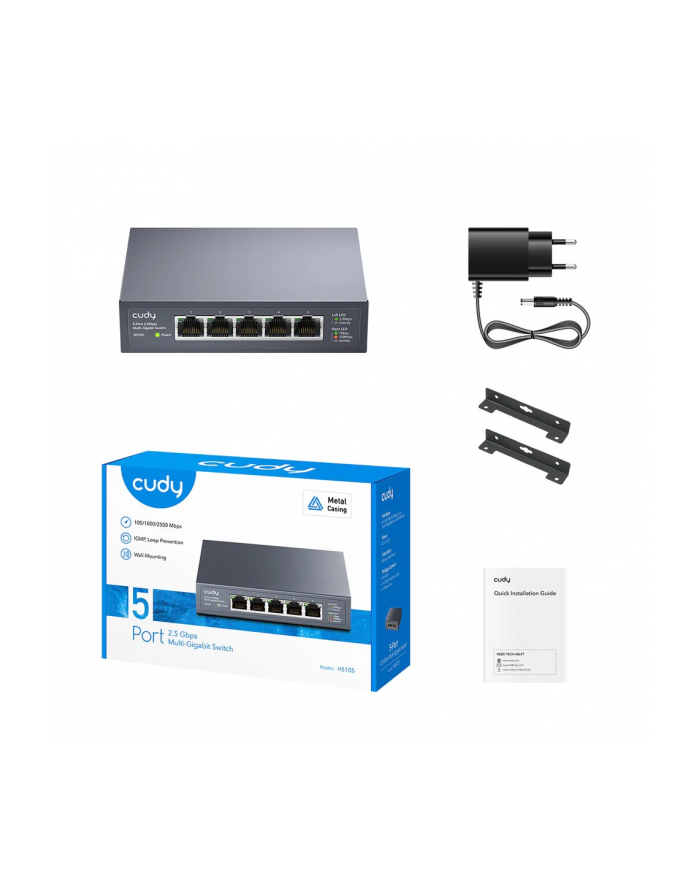 cudy Przełącznik HS105 5 portów 2.5GB główny