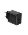 crong Ultra Compact GaN Ładowarka sieciowa 2x USB-C 35W PD 3.0 z PPS Czarna - nr 1