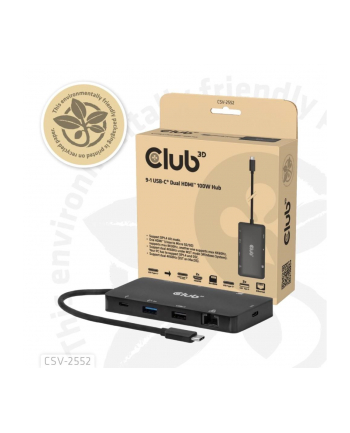 Hub USB Club 3d 9in1-HUB (CSV2552)