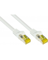 Good Connections RJ45 Patch Cable with Cat.7 Raw and Snap-in Protection (RNS®), S / FTP, PiMF, Halogen Free, 600MHz, OFC, White, 50m, Conne - nr 6