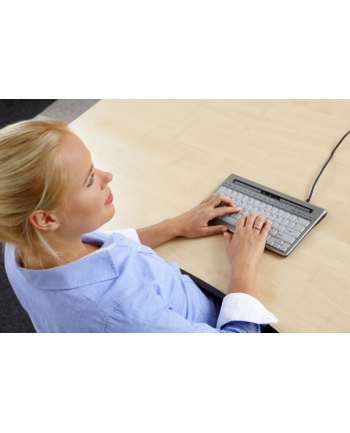 Klawiatura BakkerElkhuizen S-board 840 Szary (BNES840DUS) US/PL-Layout retail