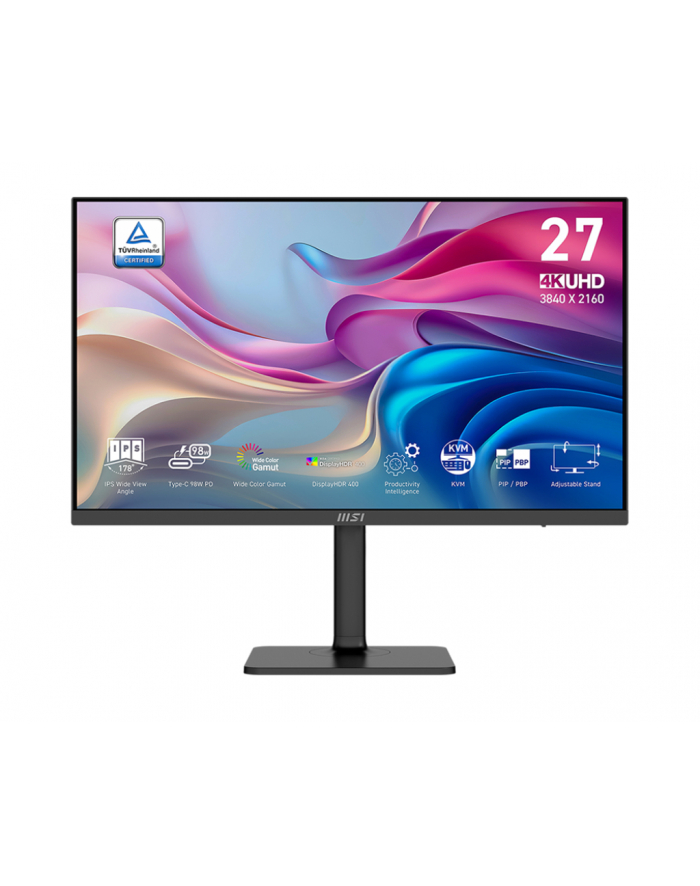 Monitor MSI Modern MD272UPHGDE 69cm (27'') IPS UHD 60Hz 4ms Pivot główny