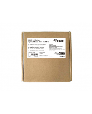 Equip 119452 kabel HDMI 20 m Typu A (Standard) Czarny