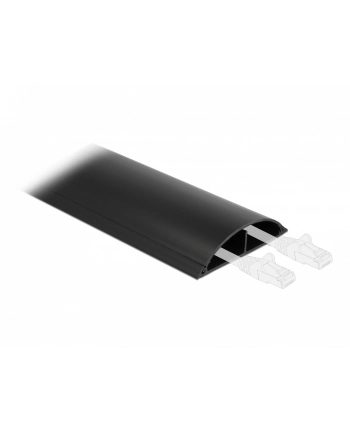 Delock Kanał Kablowy Samoprzylepny 119 X 26 Mm - Długość 1 M Czarny