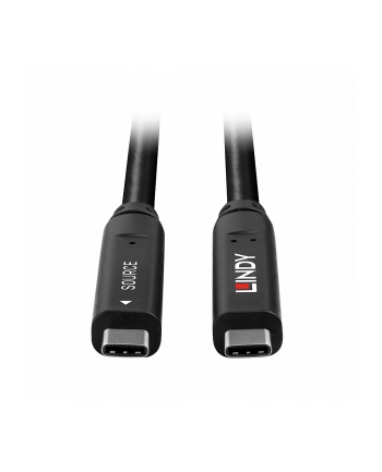 Lindy Kabel USB-C 43393 Czarny 8 m