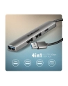 axagon HUE-STA HUB 4-portowy 1x USB-A 5Gbps, 2x USB2.0 + 1x USB-C 2.0, 12cm kabel USB-A - nr 2