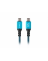 lanberg Kabel USB-C M/M USB4 0,5m 240W 8K 60HZ czarno-niebieski - nr 1