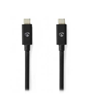 Nedis CCGP66020BK20 kabel USB 2 m USB4 Gen 3x2 USB C Czarny