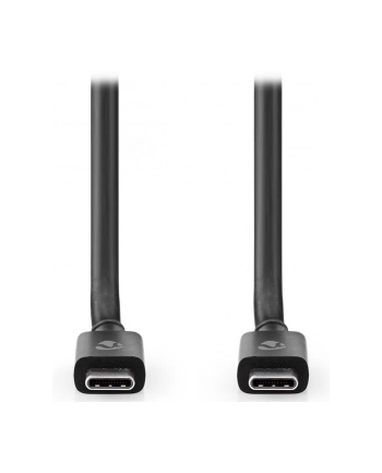 Nedis CCGP66020BK20 kabel USB 2 m USB4 Gen 3x2 USB C Czarny