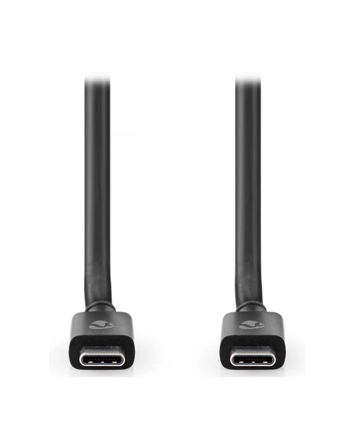 Nedis CCGP66020BK20 kabel USB 2 m USB4 Gen 3x2 USB C Czarny główny