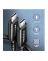 axagon BUCM4X-CM05AB Kabel USB-C - USB-C, USB4 Gen 3x2 0.5m, PD 240W, 8K HD, ALU, oplot Czarny - nr 39