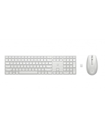 hyperx Zestaw klawiatura i mysz 650 bezprzewodowy biały 4R016AA#ABB