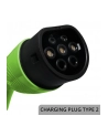 qoltec Mobilna ładowarka do samochodu elektrycznego EV z regulacją 2w1  Typ2 | 3.5kW | 230V | LCD | LED | 5m - nr 2