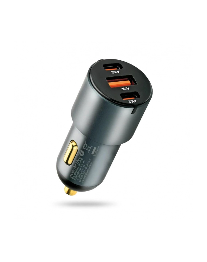 everactive Ładowarka samochodowa CC-40Q QC3.0 60W 1X USB 2X USB-C PD czarna główny