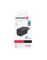 Swissten Network Adapter Gan 1X Usb C 45W Pd A 18W Qc Black - nr 4
