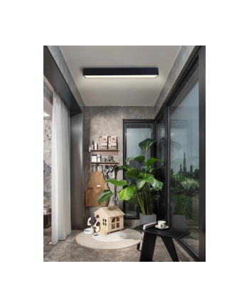 Immax Neo Canto Smart Lampa Sufitowa 90X15Cm, 50W Czarna Zigbee 3.0, Tuya nr 1