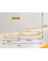 Immax Oprawa Zwieszana Neo Fino New Smart, Zigbee 3.0, Tuya, 2 Kruhy (1678046) - nr 8
