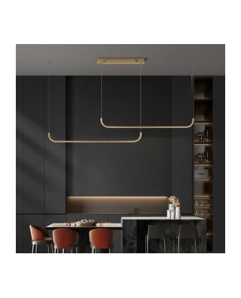 Immax Neo Pattini Smart Podwójna Oprawa Wisząca 160-280Cm, 53W, 3640Lm Złota Zigbee 3.0, Tuya nr 2
