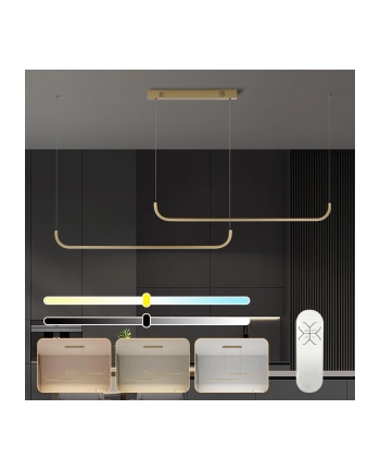 Immax Neo Pattini Smart Podwójna Oprawa Wisząca 160-280Cm, 53W, 3640Lm Złota Zigbee 3.0, Tuya nr 1