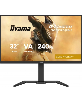 iiyama Monitor G-Master 31.5 cala GB3295QSU-B1 QHD,FastVA,240Hz,2xHDMI,DP,400cd,0,4ms, 2xUSB 3.2 , 2xUSB-C, HAS 150, FreeSync Premium - HDMI: 2560 x 1440 @48 nr 1