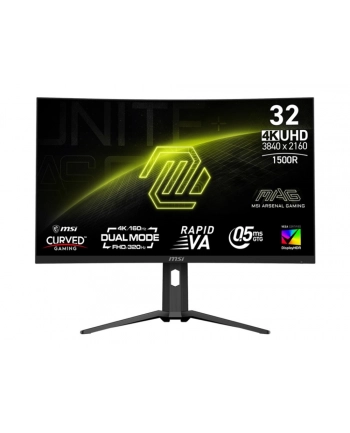 msi Monitor MAG 321CUPDF 31.5 cala/LED/UHD/Curved/160HZ/Black nr 1