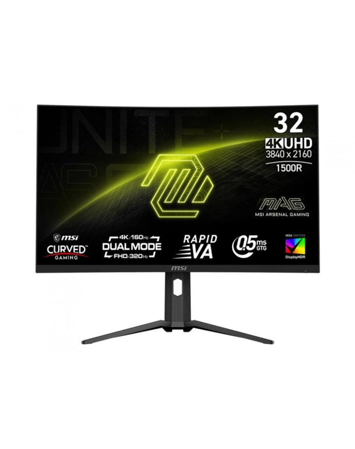 msi Monitor MAG 321CUPDF 31.5 cala/LED/UHD/Curved/160HZ/Black główny