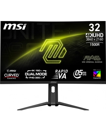 msi Monitor MAG 321CUPDF 31.5 cala/LED/UHD/Curved/160HZ/Black nr 2