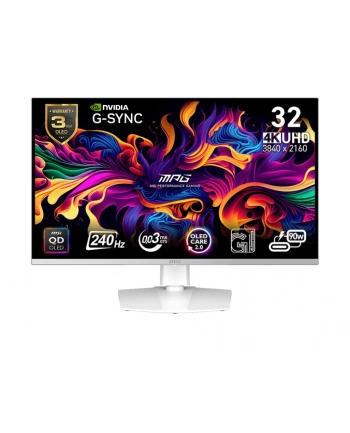 msi Monitor MPG 321URXW QD-OLED 31.5''/LED/UHD/Flat/240Hz/Black nr 1