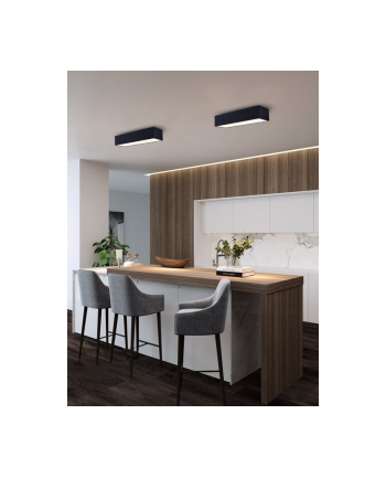 Immax Neo Canto Smart Lampa Sufitowa 60X15Cm, 34W Czarna Zigbee 3.0, Tuya