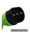 qoltec Mobilna ładowarka do samochodu elektrycznego EV z regulacją 2w1  Typ2 | 3.5kW | 230V | LCD | LED | 5m - nr 2