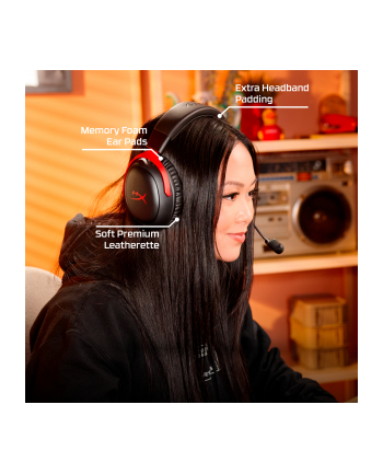 Słuchawki HyperX Cloud III S bezprzewodowe czarny-czerwony Gaming A59Z0AA nr 2