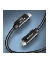 axagon BUCM4X-CM05AB Kabel USB-C - USB-C, USB4 Gen 3x2 0.5m, PD 240W, 8K HD, ALU, oplot Czarny - nr 26