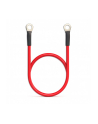 qoltec Przewód akumulatorowy z końcówkami konektorowymi M8 | Kabel z     oczkiem 8mm | 60cm | Czerwony - nr 1