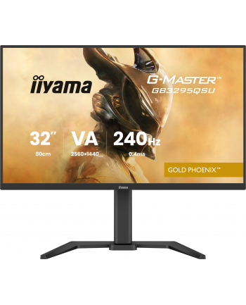 iiyama Monitor G-Master 31.5 cala GB3295QSU-B1 QHD,FastVA,240Hz,2xHDMI,DP,400cd,0,4ms, 2xUSB 3.2 , 2xUSB-C, HAS 150, FreeSync Premium - HDMI: 2560 x 1440 @48 nr 1