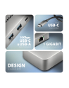 axagon HMC-CUB83X2 Wieloportovy hub USB 7in1, 10Gbps, 2x USB-A, 1x USB-C, 1x HDMI 4K/144Hz, DP 8K/30Hz, GLAN, PD 100W, 15cm USB-C kabel - nr 16