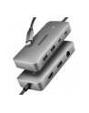 axagon HMC-CUB83X2 Wieloportovy hub USB 7in1, 10Gbps, 2x USB-A, 1x USB-C, 1x HDMI 4K/144Hz, DP 8K/30Hz, GLAN, PD 100W, 15cm USB-C kabel - nr 23