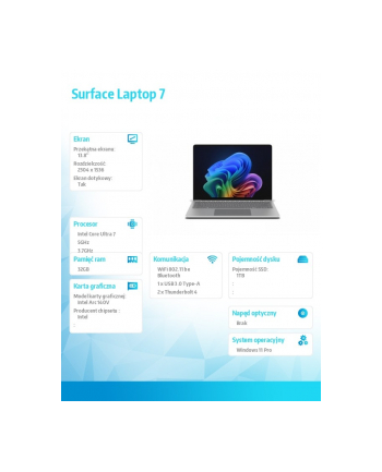 microsoft Notebook Surface Lap7 EP2-21162 WinPRO i7/32GB/1TB/Integr/13.8' nr 1