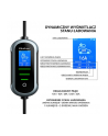 qoltec Mobilna ładowarka do samochodu elektrycznego EV z regulacją 2w1  Typ2 | 22kW | 400V | Wi-Fi | TUYA | SMART LIFE | LCD | Wallbox | 7m - nr 3