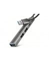 axagon HUE-STA HUB 4-portowy 1x USB-A 5Gbps, 2x USB2.0 + 1x USB-C 2.0, 12cm kabel USB-A - nr 25