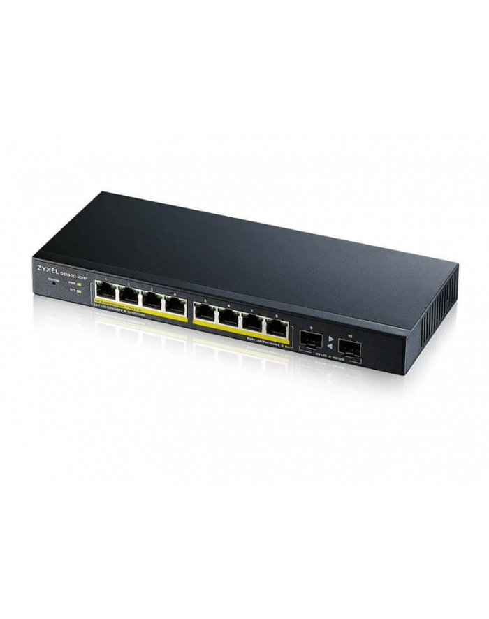 zyxel Przełącznik GS1900-10HP v2 8port L2 PoE 2xSFP 70W 802.3at główny
