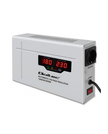 qoltec Automatyczny stabilizator napięcia AVR 1000VA 3% | Compact |     Toroidalny transformator nr 1