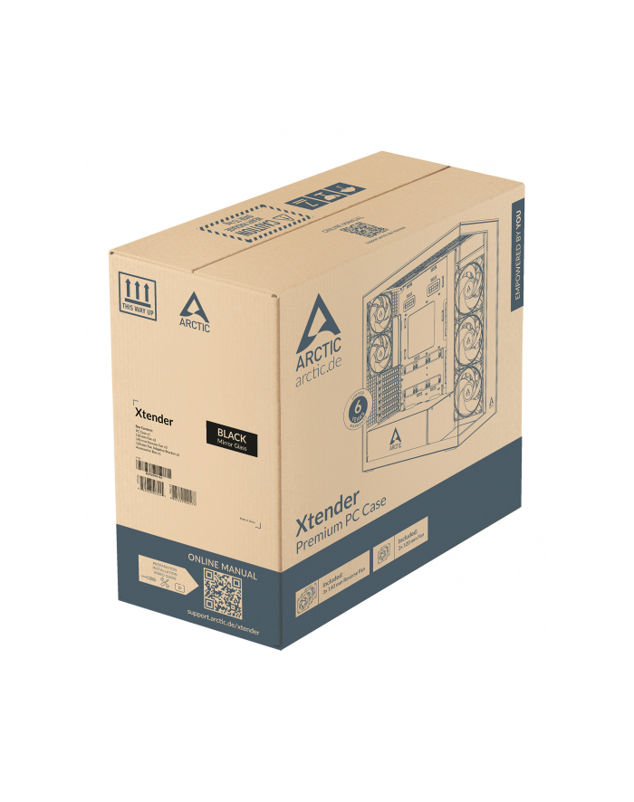 Obudowa Arctic Xtender Mirror ARGB czarna (ACPCC00018A) główny