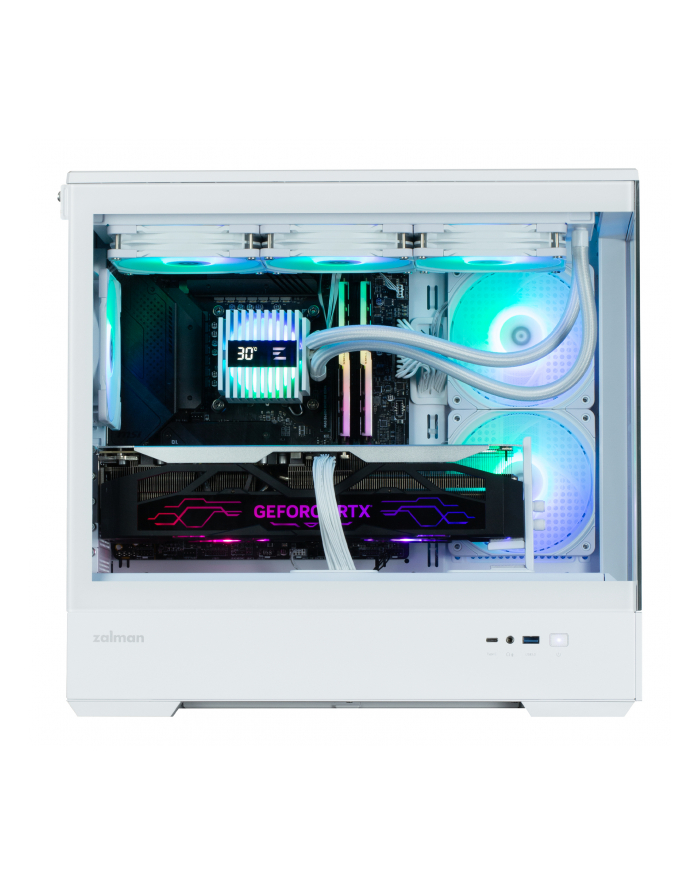 Zalman Obudowa P30 V2 MicroATX Mini Tower 3 FansRGB Biała (KOZALOF0P30WV20) główny