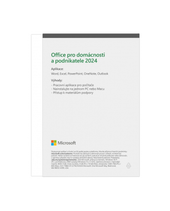 Microsoft Office 2024 dla gospodarstw domowych i firm CZ PC i Mac (EP206651) nr 1