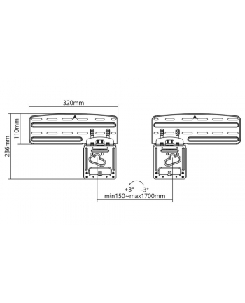 Nedis 43 - 85'' TVWM5065BK nr 2
