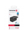 Swissten Network Adapter Gan 1X Usb C 45W Pd A 18W Qc Black - nr 3
