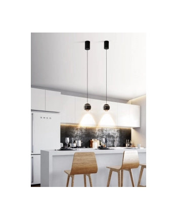 Immax Oprawa Zwieszana Neo Dormine Smart Stahovací, Zigbee 3.0, Tuya - Perleťově Černé (1674730) nr 2