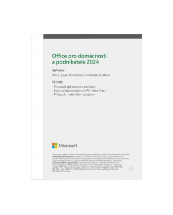 Microsoft Office 2024 dla gospodarstw domowych i firm CZ PC i Mac (EP206651) nr 2